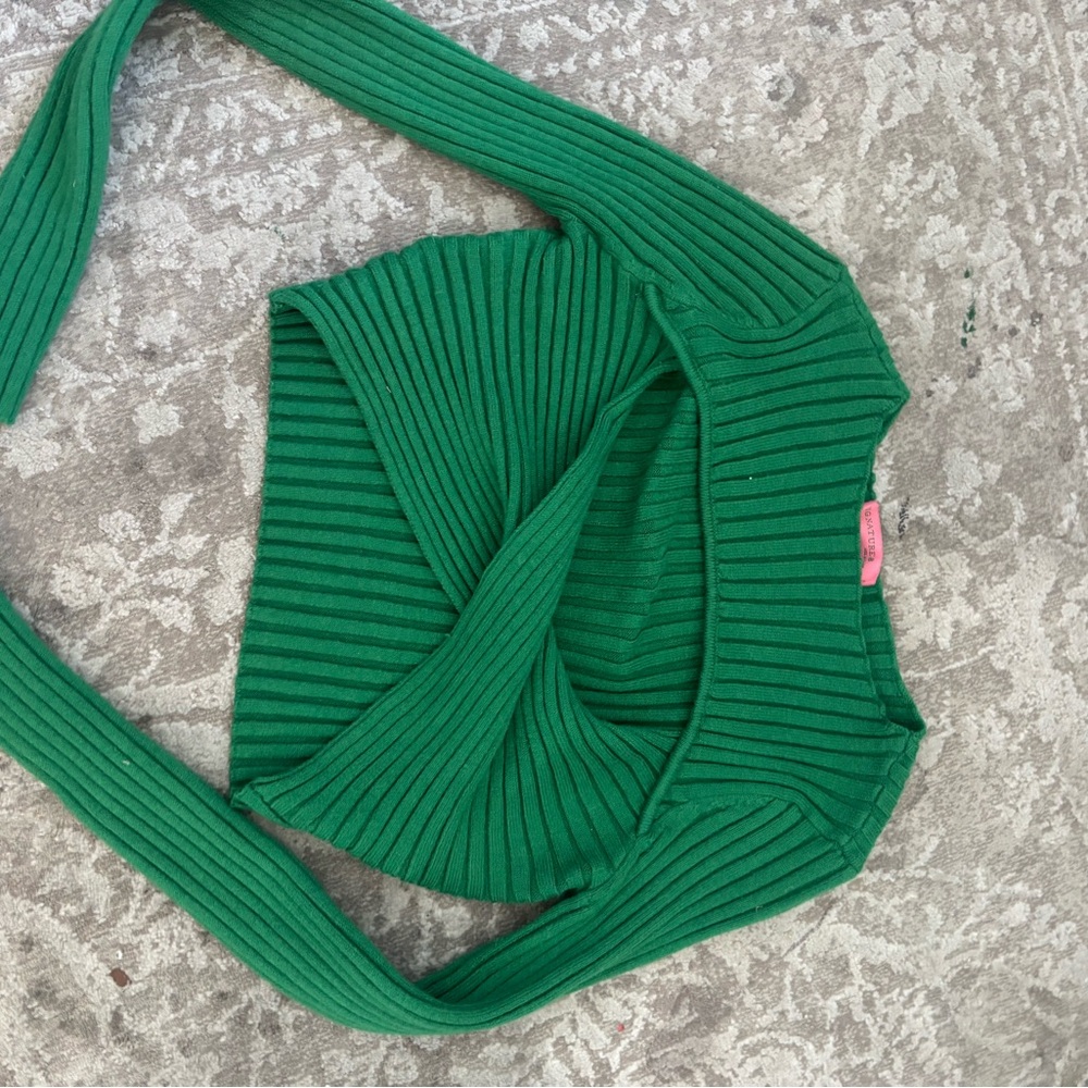 Signature8 Emerald Ribbed Knit Top